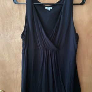 Semantiks black v neck sleeveless shirt